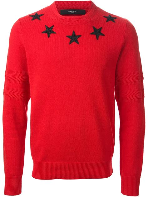 givenchy red star jumper|givenchy men.